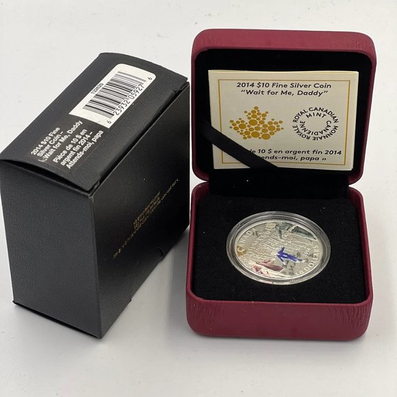 1/2 oz. Fine Silver Coloured Coin - Wait for Me, Daddy - Picture 2 of 6